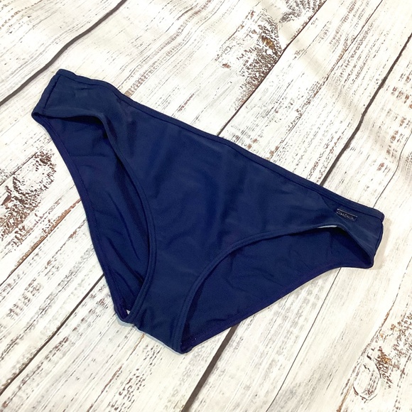 0330. Lascana Navy Blue Bikini Bottom NWT Size 16 - Picture 1 of 4